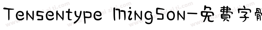 Tensentype MingSon字体转换